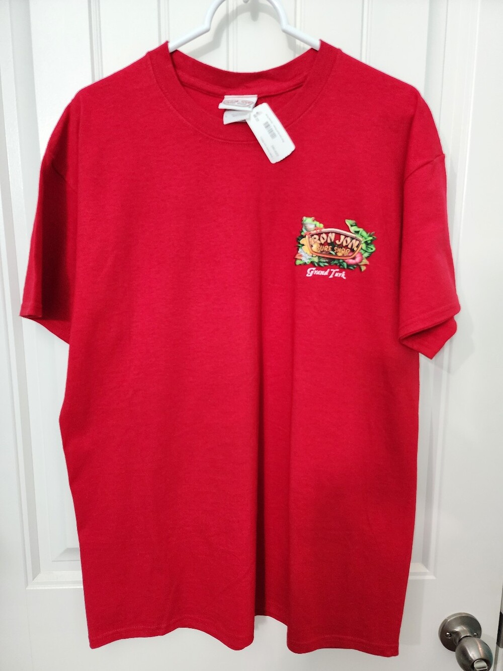 NEW! Ron Jon Surf Shop Grand Turk Graphic T-Shirt in Red, Size Large